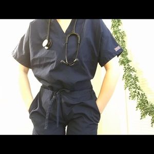 NWOT Cherokee Top + Bottom Scrub Set